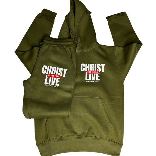 CHRIST DIED SO I CAN LIVE SWEATSUIT