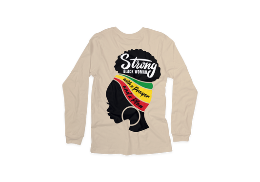 STRONG BLACK WOMAN LONG SLEEVES T-SHIRTS