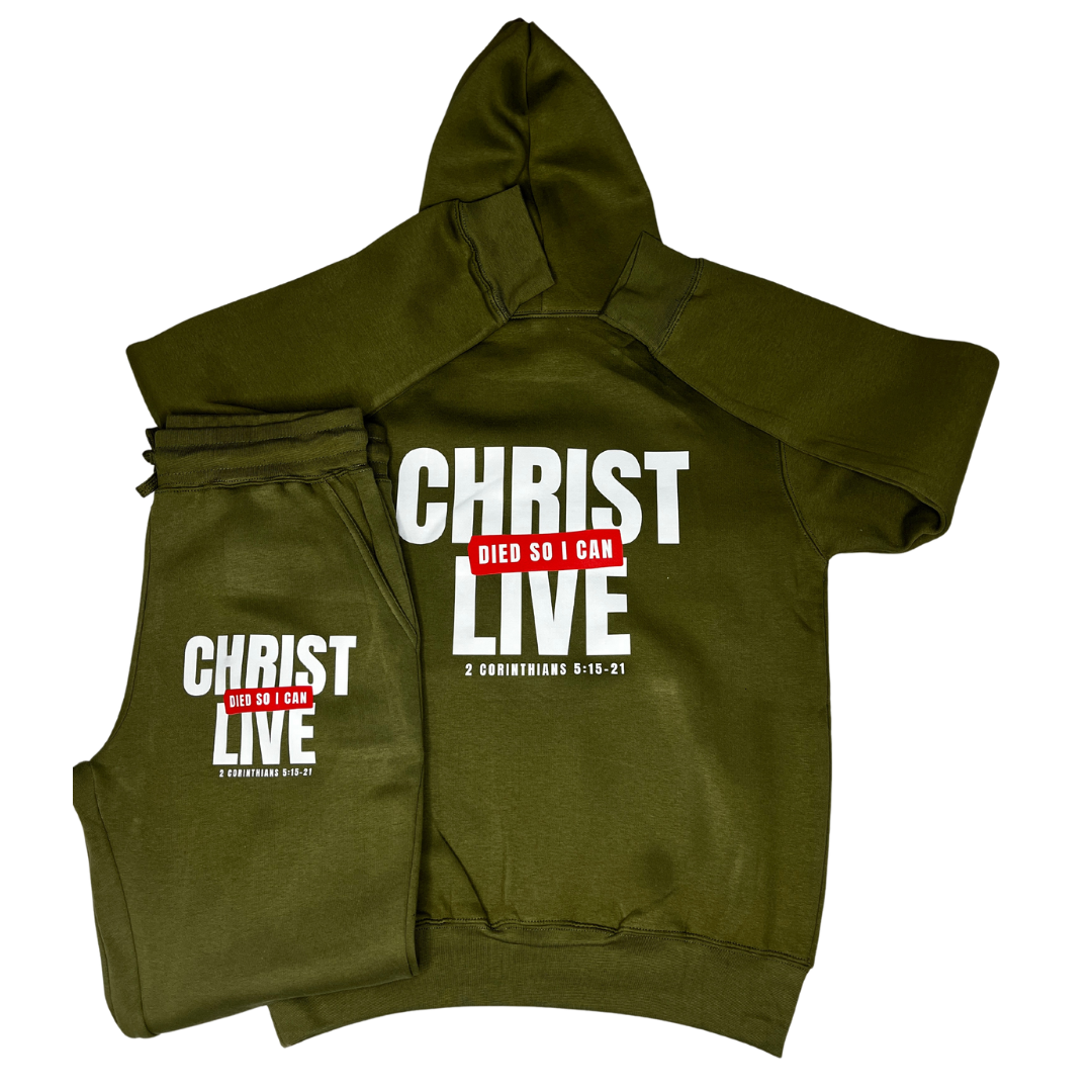 CHRIST DIED SO I CAN LIVE SWEATSUIT