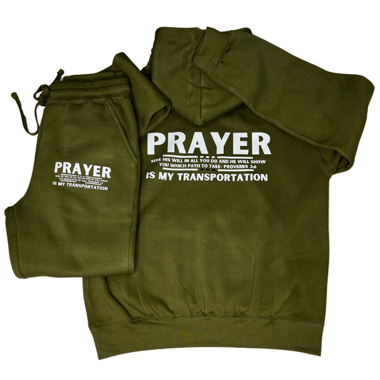 PRAYER IS MY TRANSPORTATION SWEATSUIT